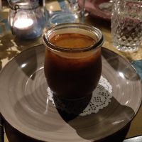 Chocolate apricot dessert at Il Moderno in Perugia