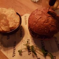 Veggie burger at de Brielsche Aap in Brielle