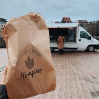 Food truck at Hempies - Odonien Biergarten in Cologne