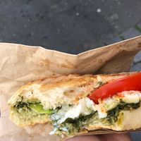 Mozarella-Sandwich mit Tomate und Avocado  at Hempies - Odonien Biergarten in Cologne