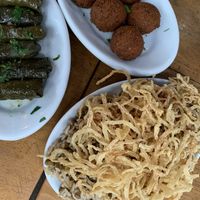 Vegan dishes from the menu  at Amir Restaurante in Rio De Janeiro