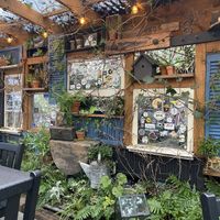 Outside covered eating area is adorable!  at Wanda's Cafe + Bakery in Nehalem