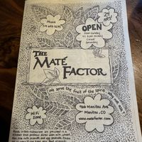   at Maté Factor Café in Manitou Springs