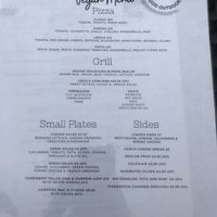 Vegan menu at The Garden in Portsmouth