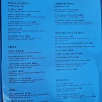 Vegan menu at The Garden in Portsmouth