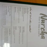 Menu at Nurcha Kawana in Birtinya