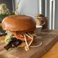 Satay burger   at Nurcha Kawana in Birtinya