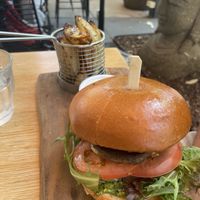Mushroom burger   at Nurcha Kawana in Birtinya