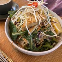 Satay salad  at Nurcha Kawana in Birtinya