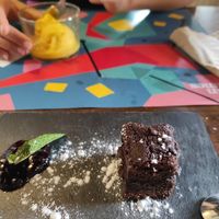 Brownie casero at Can Baumes in Tavertet