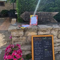 Terrace at Can Baumes in Tavertet