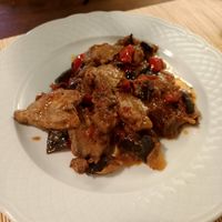 Heura con samfaina at Can Baumes in Tavertet