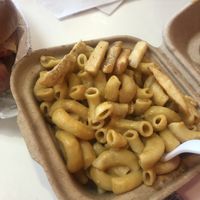 Mac and cheese side  at Side Chicks in San Antonio