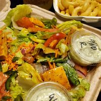 Salad and Mac n Cheese at Side Chicks in San Antonio