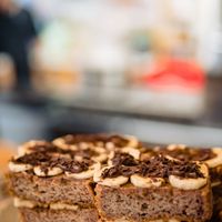 Banana bread at Rubik's in Thessaloniki