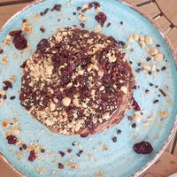 Vegan pancake (without the white chocolate) at Rubik's in Thessaloniki