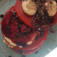 Non vegan pancake at Rubik's in Thessaloniki