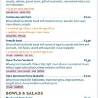 Menu  at Rubik's in Thessaloniki