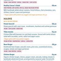 Menu  at Rubik's in Thessaloniki