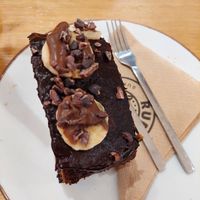 banana bread at Rubik's in Thessaloniki