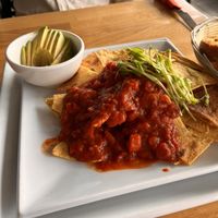 Vegan ‘nachos’   at Gilgai Tavern in Kalbarri
