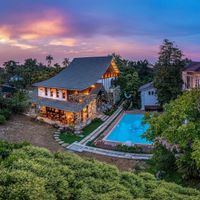 The architecture and landscaping makes this one of the most attractive restaurants regardless of your dietary preferences. at An Nhien Garden in Hue