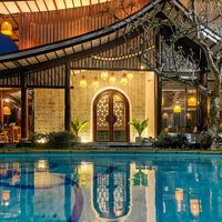 Air conditioned indoor spaces and garden seating gives you plenty of choices. at An Nhien Garden in Hue