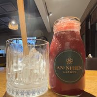 Fresh juice  at An Nhien Garden in Hue