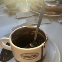 Chocolate vegano con bebida de soja   at Chocolatería Valor in Santa Pola
