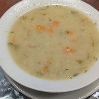 Menu del Dia (15900 COP)

Salad + Soup + Main + Dessert + Juice at La Revolución de la Cuchara in Bogota