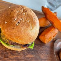 Bean burger   at Alkalime in Abu Dhabi