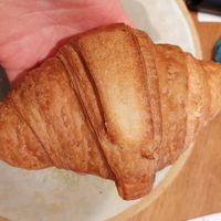 A croissant at Land & Monkeys - Amsterdam in Paris