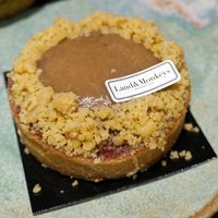 Rhubarb tart at Land & Monkeys - Amsterdam in Paris