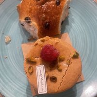 Macaroon and chocolate brioche bun  at Land & Monkeys - Amsterdam in Paris