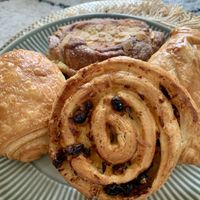 Pain du raisin and other pastriess  at Land & Monkeys - Amsterdam in Paris