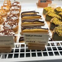 Vegan eclairs with chocolate! at Land & Monkeys - Amsterdam in Paris