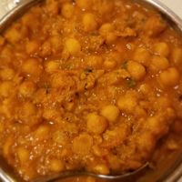 Chana masala at Saffron Patch in Akron