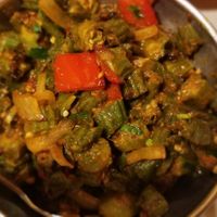 Bindi masala at Saffron Patch in Akron