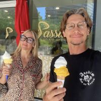 So many Ⓥ flors and Ⓥ comes!  at Passione Gelato in Vancouver