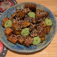 Boniato asado con naranjas y alioli de cilantro at Suquía Café in Mallorca