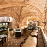 the crypt at Old Square in Cagliari