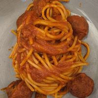 Spaghetti at Old Square in Cagliari