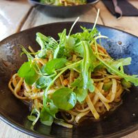 Vegan Pesto Linguine at Radius 7 in Stoke Fleming