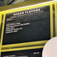 Menu (Vegan Flavors)  at Van Leeuwen Artisan Ice Cream in East Rutherford