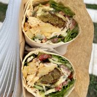   at Falafel House in Tirana