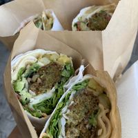   at Falafel House in Tirana