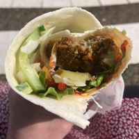   at Falafel House in Tirana