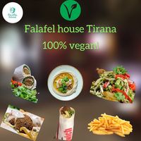   at Falafel House in Tirana