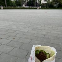   at Falafel House in Tirana