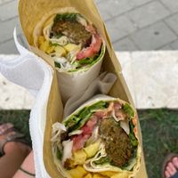   at Falafel House in Tirana